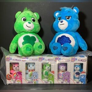 Care Bears Mini 3" Micro Teenies Plush Set of Holiday Christmas Ornaments Lot